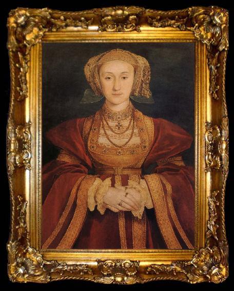 framed  Hans Holbein Anne de Cleves reine d